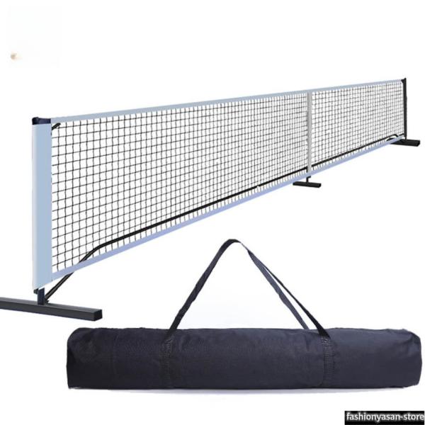 【USAPA規格サイズ：ネット幅】：22フィート（約6.7m），サイド高さ：36インチ（約91cm），センター高さ：34インチ（約86cm），※公式ピックルボール競技規格に完全準拠。◆ 【製品の特徴：? カンタン組立】：独自開発のロック式ジ...