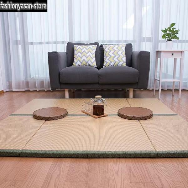 商品詳細：シングルサイズ：約50*150cm*3cm /60*180*3cm/80*180*3cm/90*200*3cm素材表面：い草100％中材：ポリエチレン・ポリスチレン（硬質発泡スチロール）裏面：不織布（すべり止め付き）■ホルムアルデ...