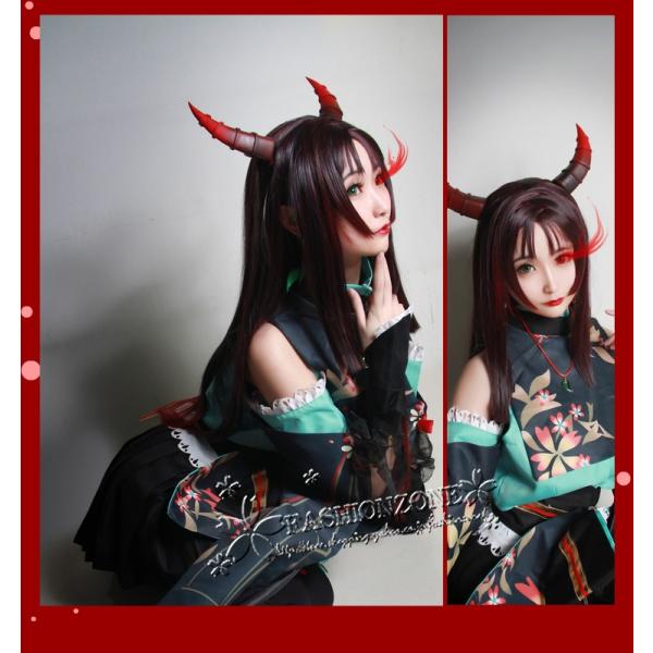 陰陽師風吸血姫 紫裘碧染 着物 舞台衣装コスプレ衣装 ウィッグ 牛の角 イヤリング Cosplay コスチューム セットアップ レディース 大人 仮装 変装 Buyee 日本代购平台 产品购物网站大全 Buyee一站式代购 Bot Online