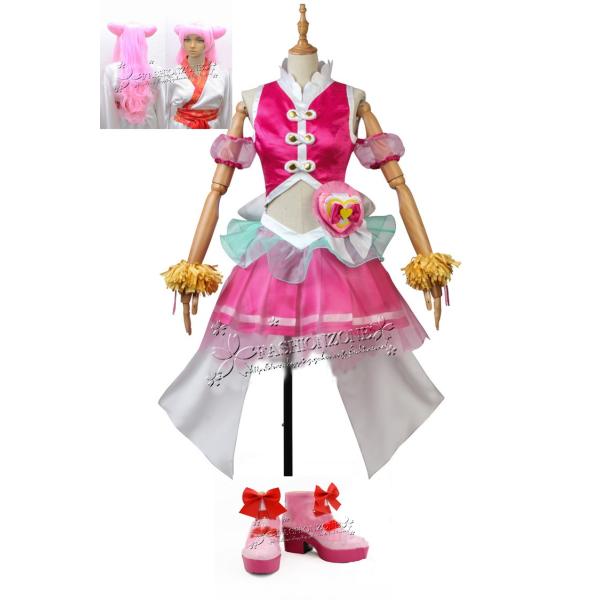 ｈｕｇっと プリキュア 風 野乃はな コスプレ衣装 ウイッグ靴cosplay アニメ ゲーム アニメ ゲーム Fashion コスチューム ハロウィン仮装 Cos542 Fashion Zone