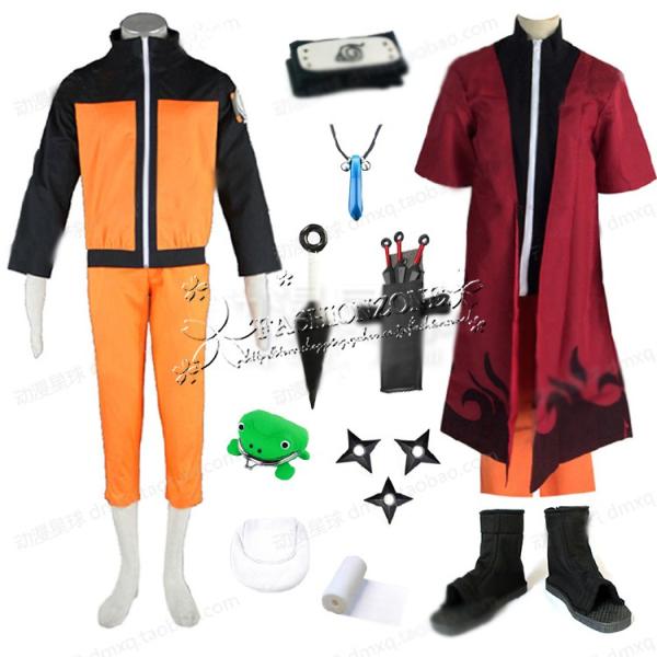 ナルト NARUTO 風 うずまきナルト コスプレ衣装 靴 大人子供用サイズ