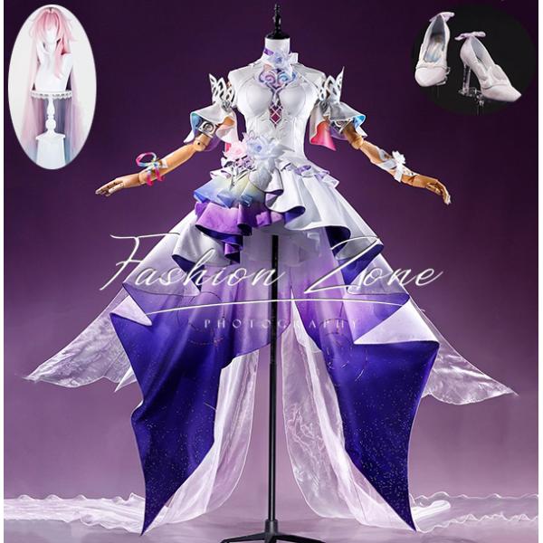 崩壊：スターレイル 風 キュレネ Cyrene コスプレ衣装 ウィッグ 靴