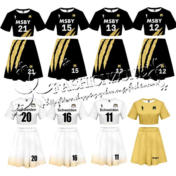 ハイキュー 風 コスプレ衣装 春夏 半袖tシャツ ジャージ 日常服 パジャマ 男女兼用 Dxk014 Fashion Zone 通販 Yahoo ショッピング