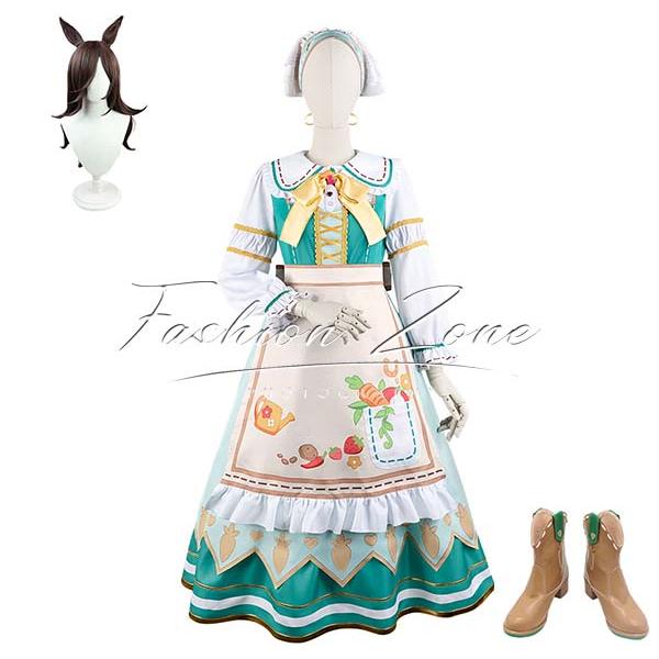 送料無料◇ウマ娘 プリティーダービー 風 ライスシャワー メイド 送料無料◇ウマ娘 プリティーダービー 風 ライスシャワー メイド