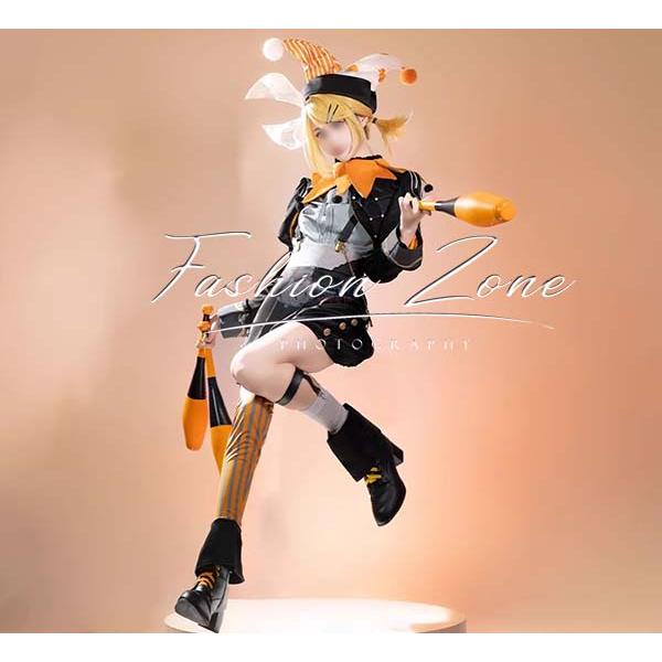 送料無料◇初音ミク 風 鏡音リン 望月サーカス コスプレ衣装 送料無料◇初音ミク 風 鏡音リン 望月サーカス コスプレ衣装