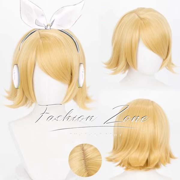 送料無料◇VOCALOID 風 鏡音リン コスプレウィッグ かつら WIG 送料無料◇VOCALOID 風 鏡音リン コスプレウィッグ かつら WIG