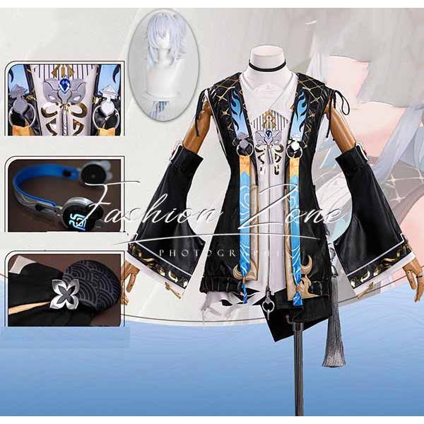 鳴潮 Wuthering Waves 風 卜霊 コスプレ衣装 ウィッグ cosplay