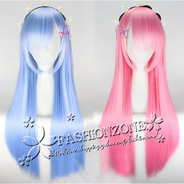 Re ゼロから始める異世界生活 風 レム ラム コスプレウイッグ かつら Wig 激安 高温耐熱 コスチューム Cosplay ハロウィン仮装 クリスマス変装 Jjf3 Fashion Zone 通販 Yahoo ショッピング