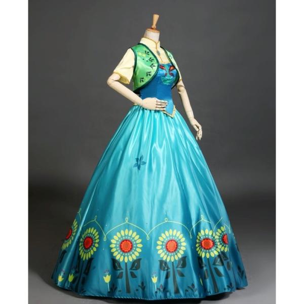 大人用 ドレス アナ雪 大きいサイズ 戴冠式 コスチューム ワンピース コスプレ プリンセスドレス 衣装 大人 ワンピース 大きいサイズ 衣装 戴冠式 コス Lサイズ Xl キャラクター Wl638a Wl638a Mydream