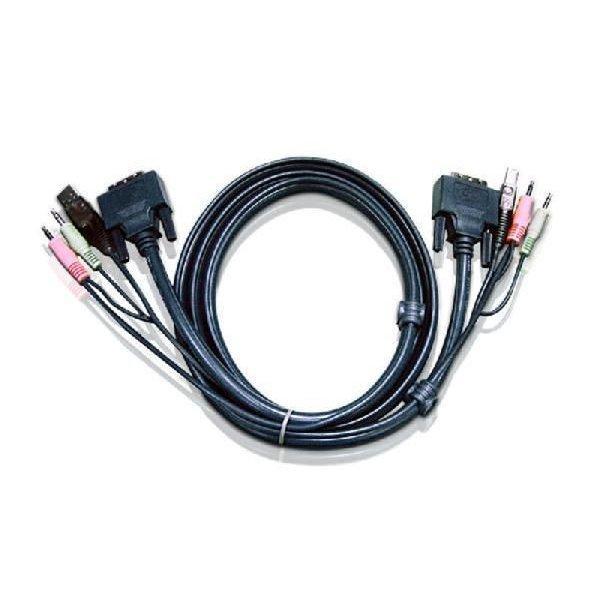 ATEN　2L-7D02U DVI-D(Single Link) KVMケーブル(1.8m)