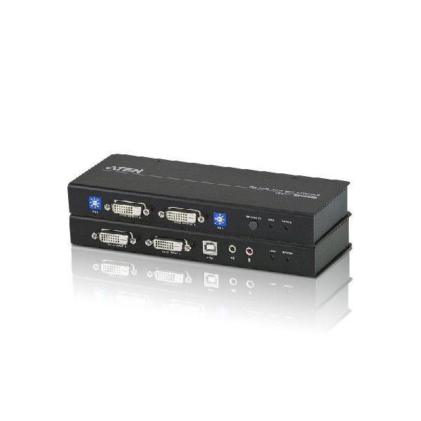 ATEN　CE604　DVIデュアルディスプレイ対応 KVMエクステンダー