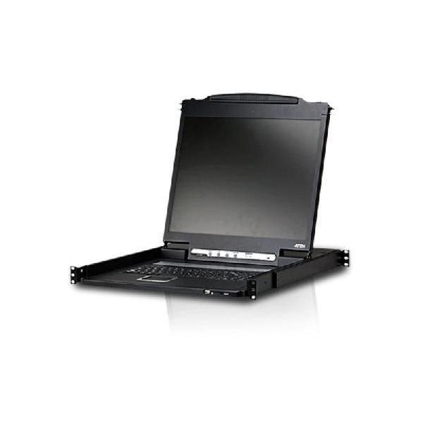 ATEN CL3000NJJS　19インチLCDモニター一体型軽量型KVMコンソールドロワー　ショートレール