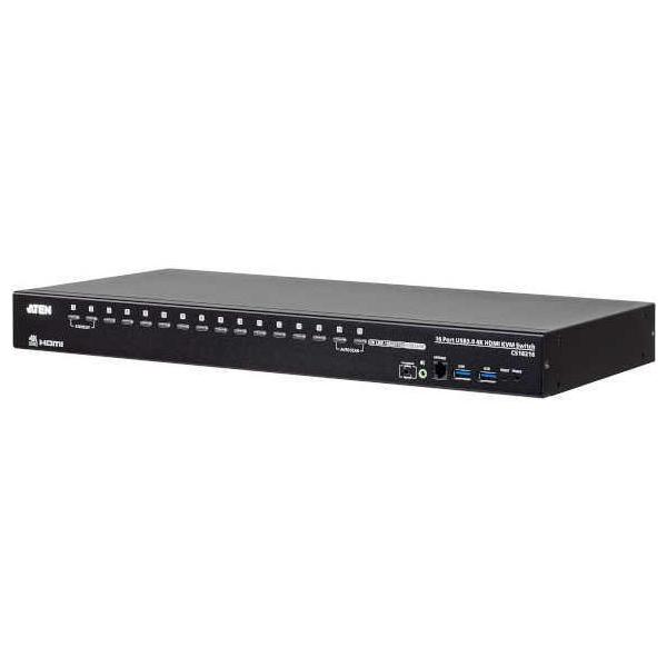 CS18216 16ポート USB・HDMI KVMスイッチ（4K、USB 3.0対応）