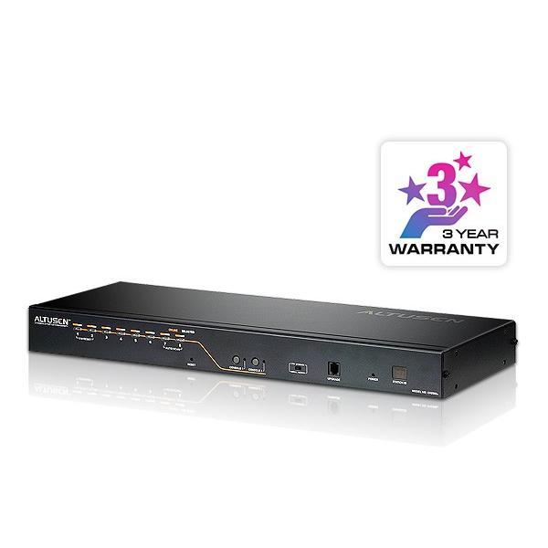 ATEN KH2508A 2コンソール 8ポート カテゴリ5e KVMスイッチ（デイジーチェーンポート搭載）