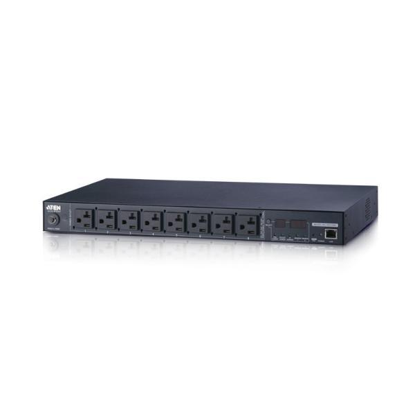 ATEN PE5208A 計測機能搭載　温湿度センサー対応　1Uタイプ8ポートeco PDU (NEMA 100V 20Aモデル)