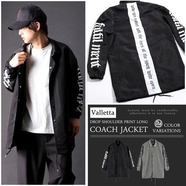 コーチジャケット ロング ビッグ ワイド ジャケット ブルゾン メンズ ストリート 3 002 Fastcolors 通販 Yahoo ショッピング