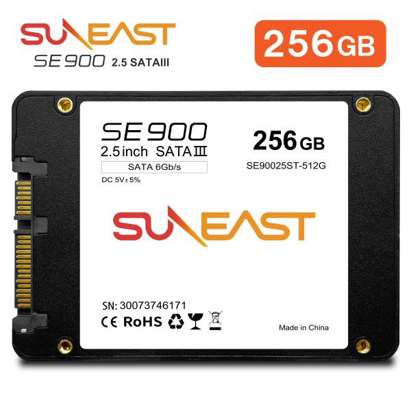 SUNEAST (サンイースト) 256GB 内蔵SSD 2.5インチ SATA3 6Gb/s 3D NAND PS4 国内3年保証 SE90025ST-256G