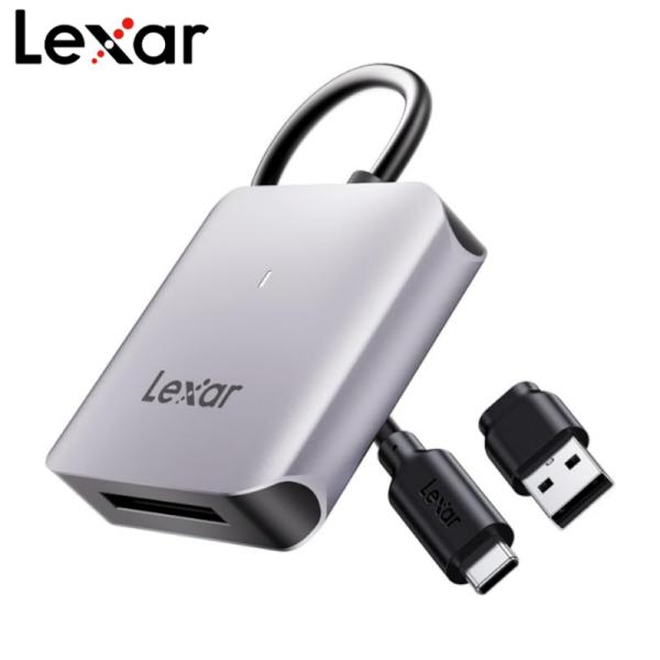 Lexar Professional CFexpress Type B カードリーダー USB-C 最大10Gbps 高速データ転送 USB-Cケーブル ＋ USB-C to USB-Aアダプター付属 メーカー2年保証