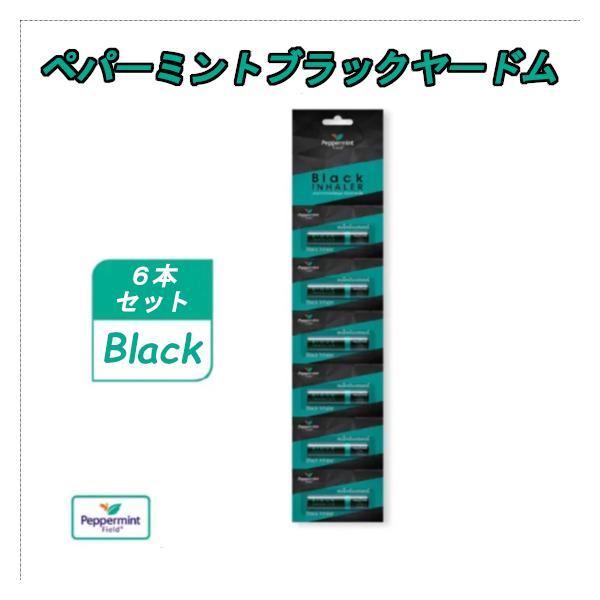 ペパーミント　ブラック　ヤードム　スースー　タイ　花粉症　鼻炎　眠気覚まし　気分転換　６本セット　送料無料！