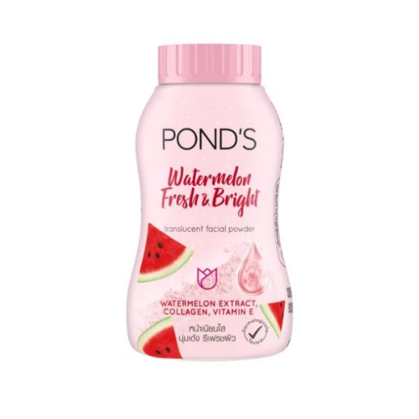 【訳あり品】POND'S　Watermelon Cooling Bright　50ｇ　韓国コスメ　フェイスパウダー 潤い　滑らか肌　ビタミンE 長時間　オイルコントロール　定形外郵便発送