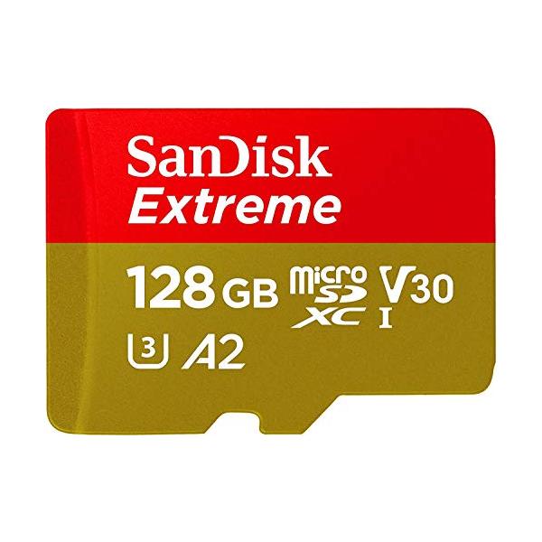 microSDXC 128GB SanDisk サンディスク Extreme UHS-1 U3 V30 4K Ultra HD A2対応 JNHオリジナルSDアダプター付【5年保証】 [並行輸入品]