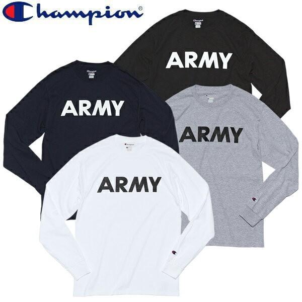 Champion　ロングスリーブＴシャツ　ARMY　NAVY 楽天市場】正規取扱店 【2024秋冬新色追加】Champion