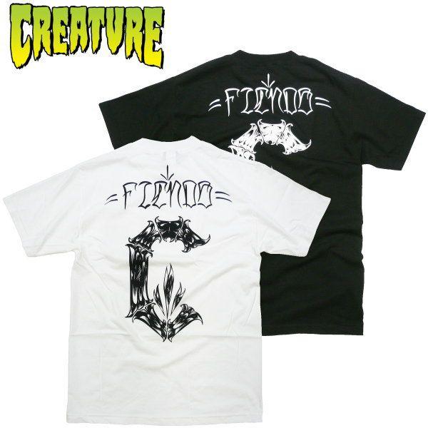 Creature クリーチャー プリントtシャツ バックプリント Fiend One Shot ハードコア スケートブランド 半袖tシャツ ホラー カルト Creature054 Fatmoes 通販 Yahoo ショッピング