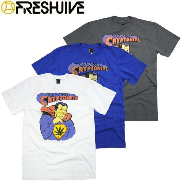 Freshjive Cryptonite Tシャツ フレッシュジャイブ スーパーマン ロサンゼルス マリファナ Hemp 麻 メンズ ファッション Superman Freshjive012 Fatmoes 通販 Yahoo ショッピング