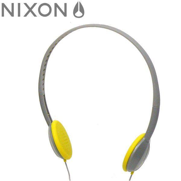 NIXON（ニクソン） カラーヘッドフォン WHIP ウィップ グレー×イエロー