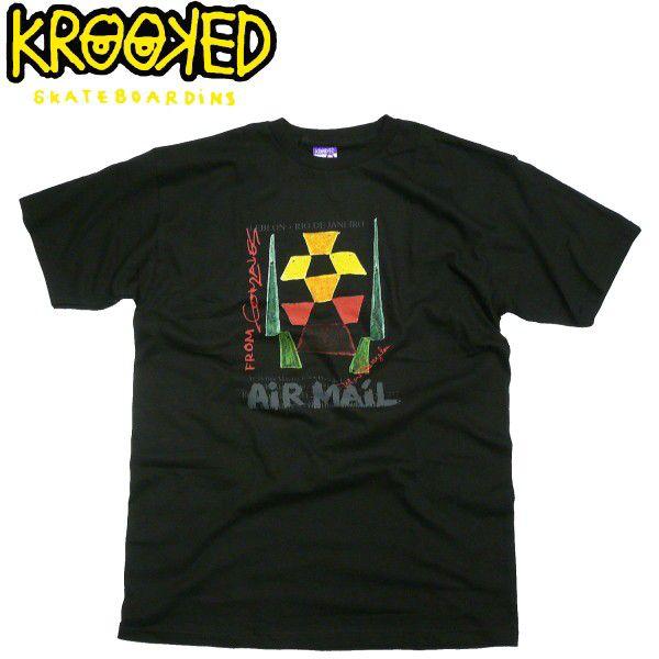 KROOKED クルキッド AIR MAIL プリント Tシャツ スケート ボード 