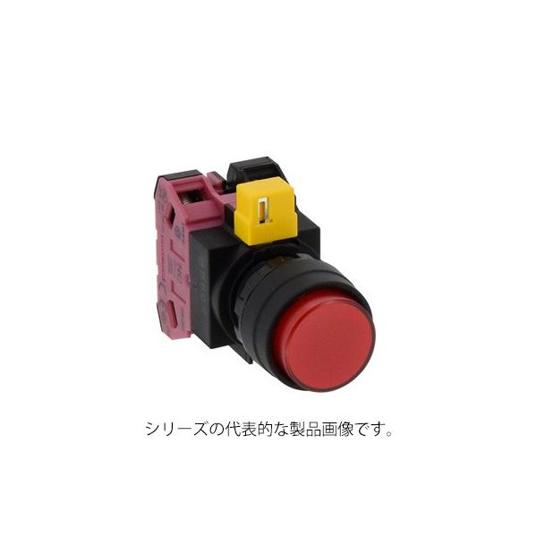 IDEC　HW1L-M210Q4R（赤）φ22 照光押ボタンスイッチ 丸突形 モメンタリ形 AC/DC24V　M3.5ねじ端子　接点構成1a