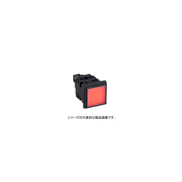 IDEC　SLD30N-1DH2BR（赤）　SLDシリーズ角形表示灯　36×36mmサイズ　単色全面照光　LED照光　AC/DC24V