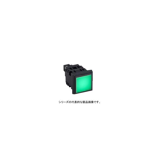 IDEC　SLD30N-1DH2BG（緑）　SLDシリーズ角形表示灯　36×36mmサイズ　単色全面照光　LED照光　AC/DC24V