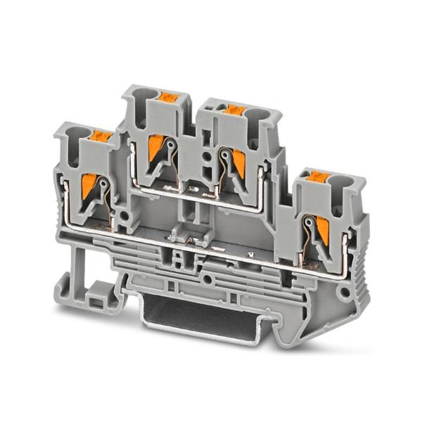 フエニックス・コンタクト　PTTB2.5（3210567）　2段端子台　定格電圧500 V　定格電流22 A　プッシュイン式