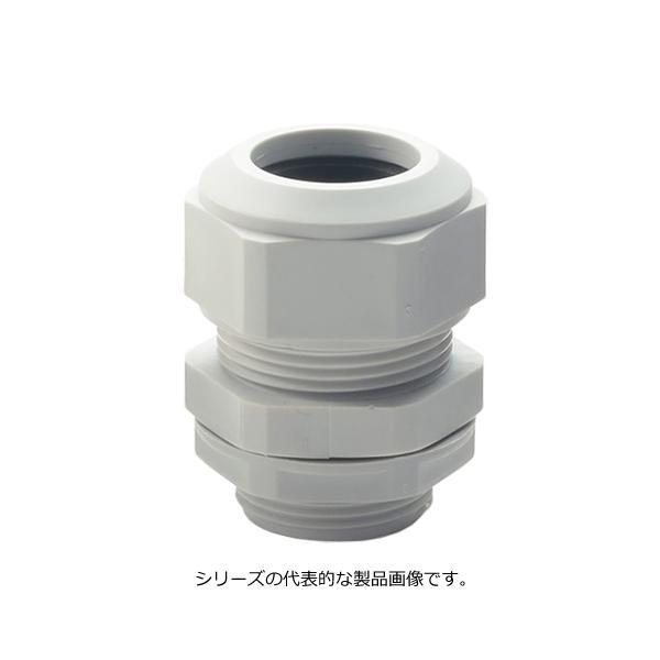 タカチ電機工業　AG20-15S（ライトグレー）　高防水型ケーブルグランド　ネジ規格M20×1.5　取付穴径φ20.2　適合ケーブル径11〜15mm