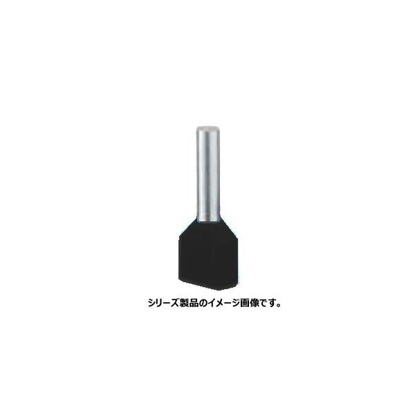 フエニックス・コンタクト　AI-TWIN 2X 1.5 -12 BK（100入）　絶縁スリーブ付2本線差用棒端子（TWINフェルール）電線断面積:AWG2x16　導電部の長さ:12mm　色:黒