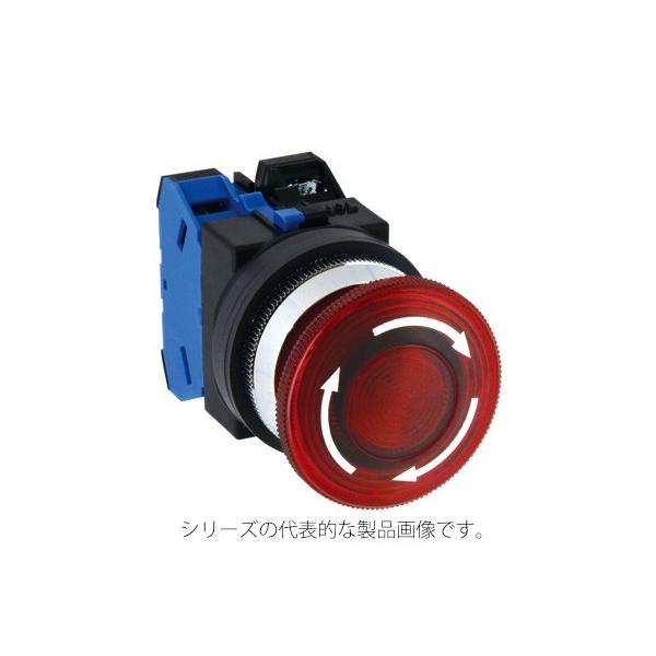IDEC　AVLN32211DNR（赤） φ30 照光押ボタンスイッチ 大形プッシュロックターンリセット形　接点構成1a1b