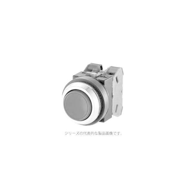 IDEC　ABN111S（青） φ30 押ボタンスイッチ 平形 モメンタリ形　接点構成1a1b