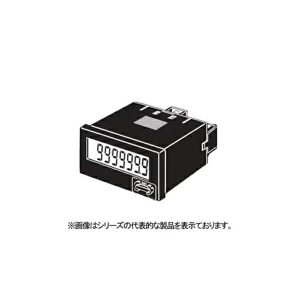 オムロン　H7ET-NV-B 小型タイムカウンタ DIN48×24 ７桁 電圧入力 ブラック 0.0h〜999999.9h/0.0h〜3999d23.9h