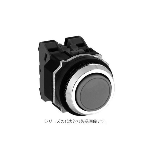 IDEC　ABD110NB（黒） φ30 亜鉛ダイカスト製 押ボタンスイッチ 平形 モメンタリ形　接点構成1a