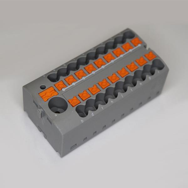 フエニックス・コンタクト　PTFIX 6/18X2.5 GY（灰）　コモンブロック 定格電圧: 450 V、 定格電流: 24 A、 接続方式: プッシュイン式