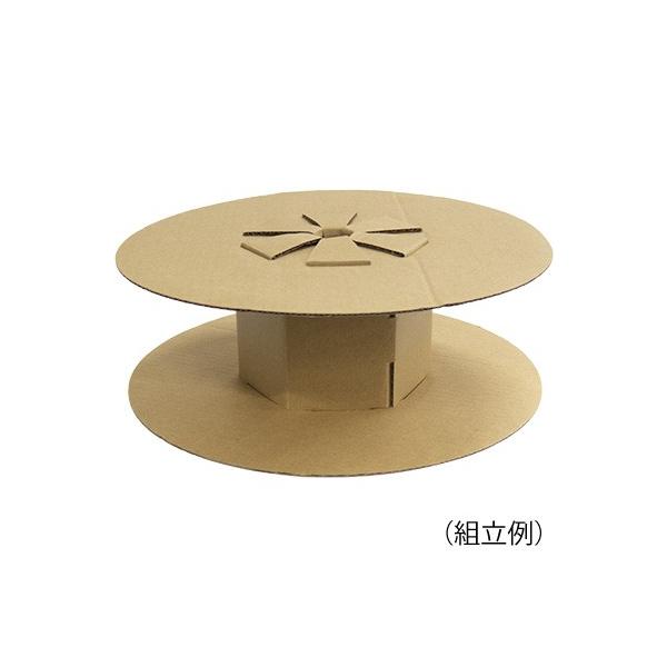 Ubon（ユーボン）　組み立て式　ダンボールボビン　1個入り（段ボール製ボビン）
