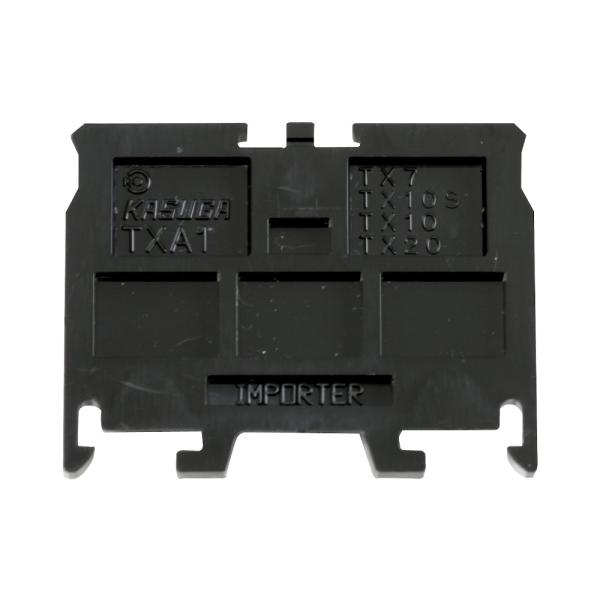 オータックス（KASUGA）　TXA1 （10個入）　ねじ端子台（レール式）用エンドプレート　TX7〜TX20用