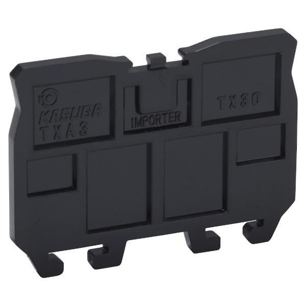 オータックス（KASUGA）　TXA3 （10個入）　ねじ端子台（レール式）用エンドプレート　TX30用