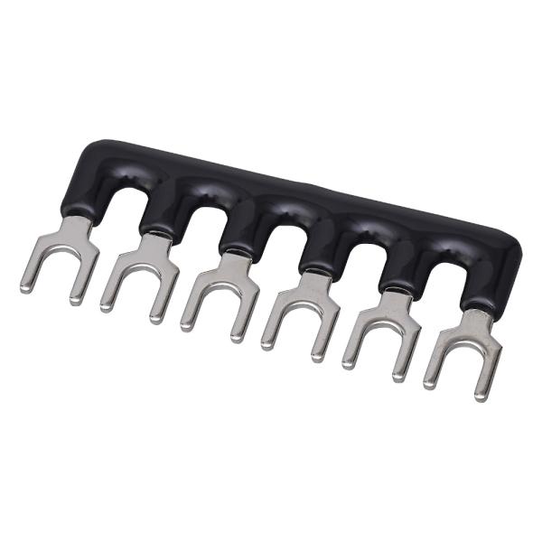 オータックス（KASUGA）　TJ164B （10個入）　ショートバー6極　被覆付　フォーク形　8mmピッチ