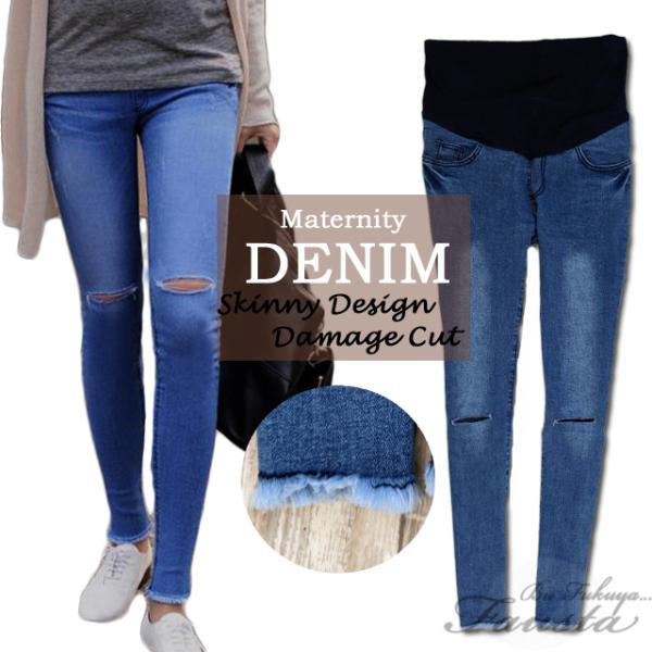 マタニティ デニム マタニティ 服 マタニティパンツ スキニーパンツ カットオフ 膝割れ マタニティウェア 産前産後 M006 Buyee Buyee Japanese Proxy Service Buy From Japan Bot Online