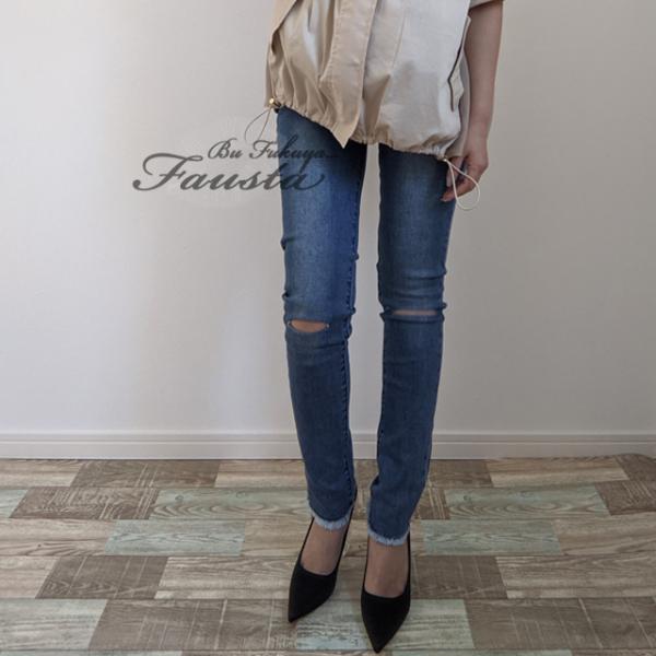 マタニティ デニム マタニティ 服 マタニティパンツ スキニーパンツ カットオフ 膝割れ マタニティウェア 産前産後 M006 Buyee Buyee Japanese Proxy Service Buy From Japan Bot Online