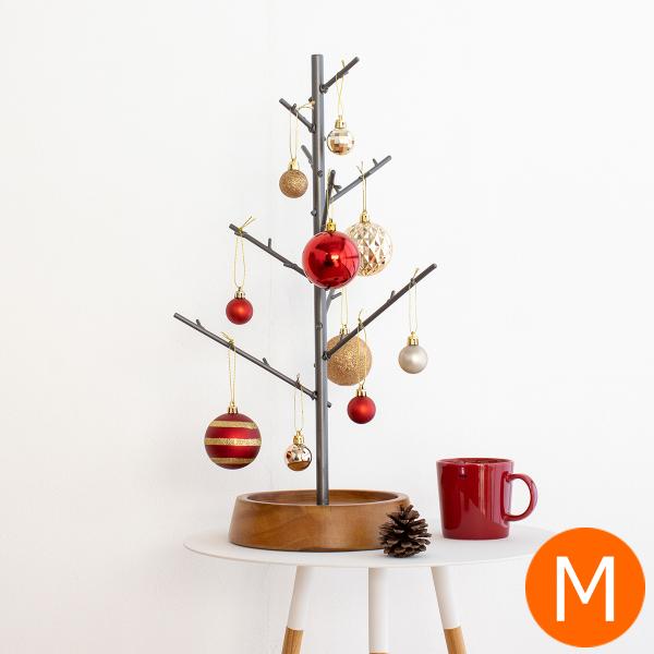 アンティーク アイアンクリスマスツリー型オーナメントスタンド オーナメント付き アンティーク アイアンクリスマスツリー型オーナメントスタンド