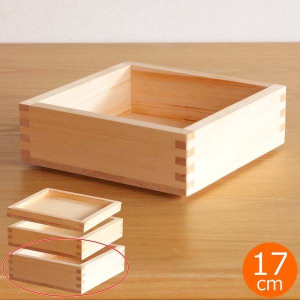 6/5-7はポイント10倍／ 枡重 L 60 重箱 一段 17×17×6cm ばら売り 木製