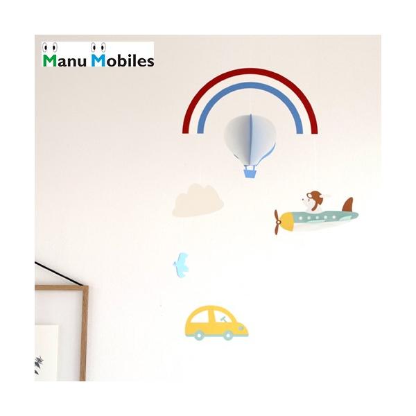 ●Manu Mobiles は、親子で楽しめる日本生まれのモビールです。●大小のモチーフがくるくる動く姿は、絵本のような物語性があります。この物語性が、子どもの自由な想像力をかき立て、親子の会話を広げてくれます。●インテリアの一つになるおし...